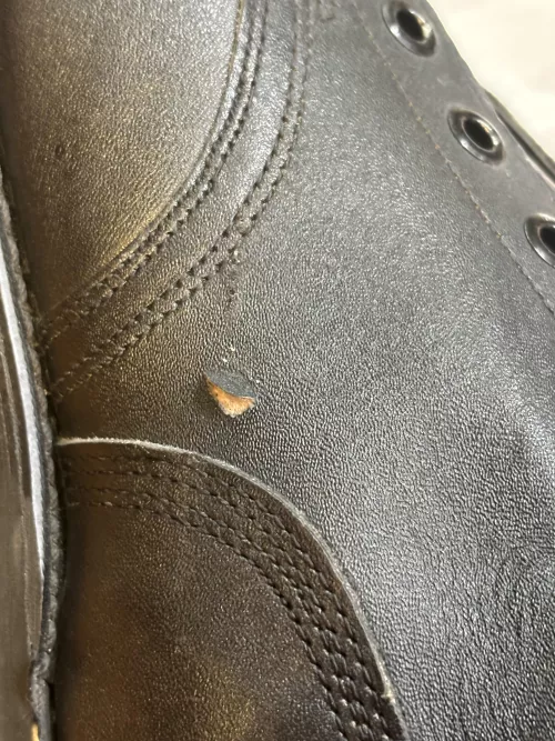 How can I repair this cut to my boot by Sir-Bottle-Cap