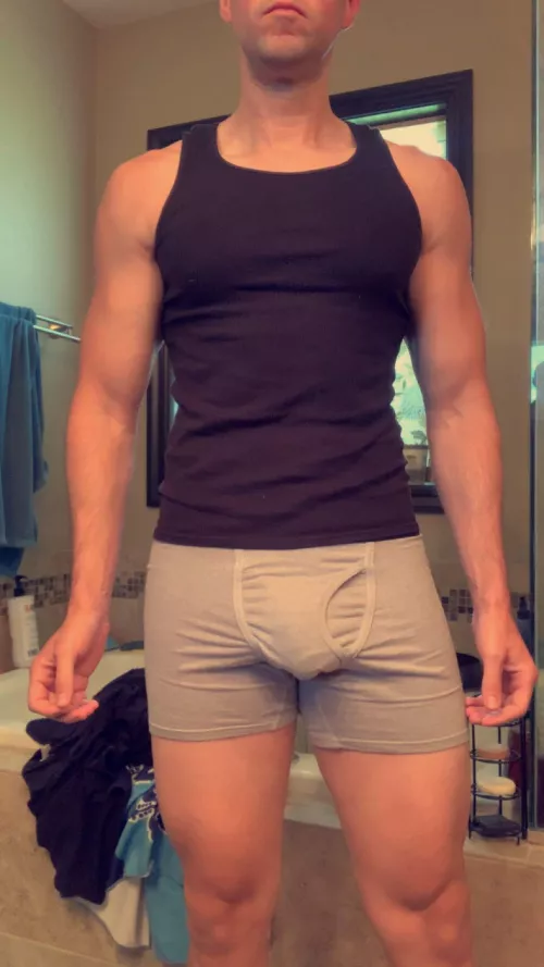 How’s married dads(38) bulge today ! by Superb_Sea_6885