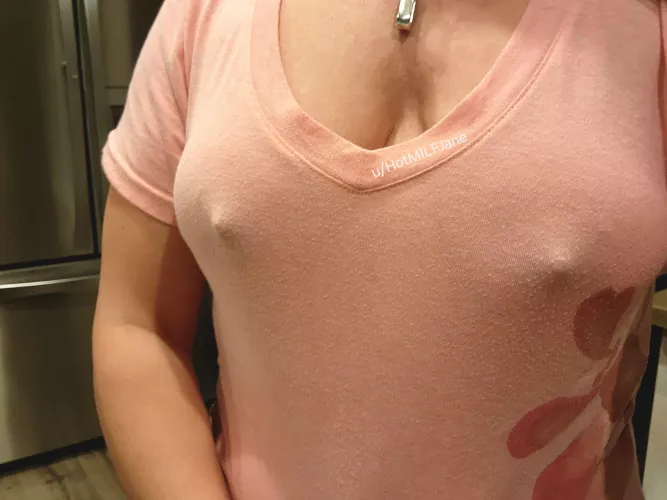 I love when people stare at my chest when I answer the door or talk to neighbors like this by HotMILFJane