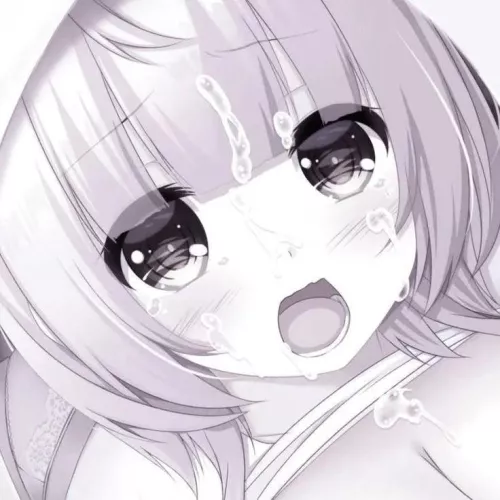 LF Color Source: 1girl, close up, clothes, shirt lift, breasts, open mouth, short hair, facial, cum on breasts, teeth, lower teeth only, panties, pink hair, orange eyes by playerrrr54