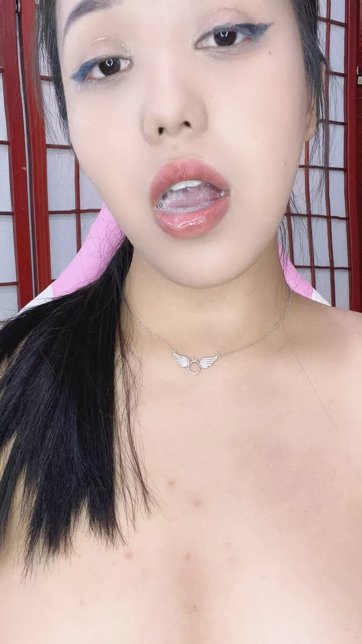 My spit will look great in your mouth posted by PrettyHotAmazing