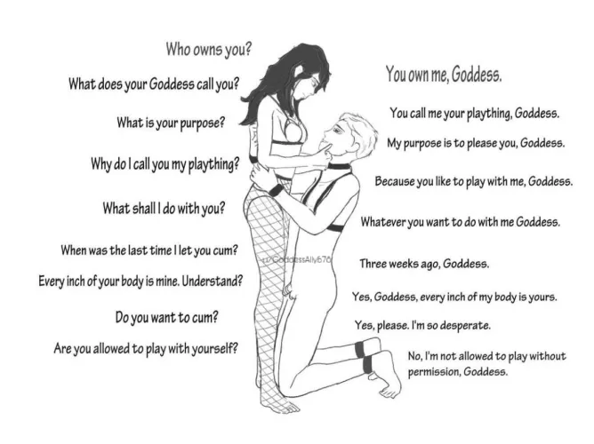 [OC] Gentle reminders of who’s in charge by GoddessAlly678