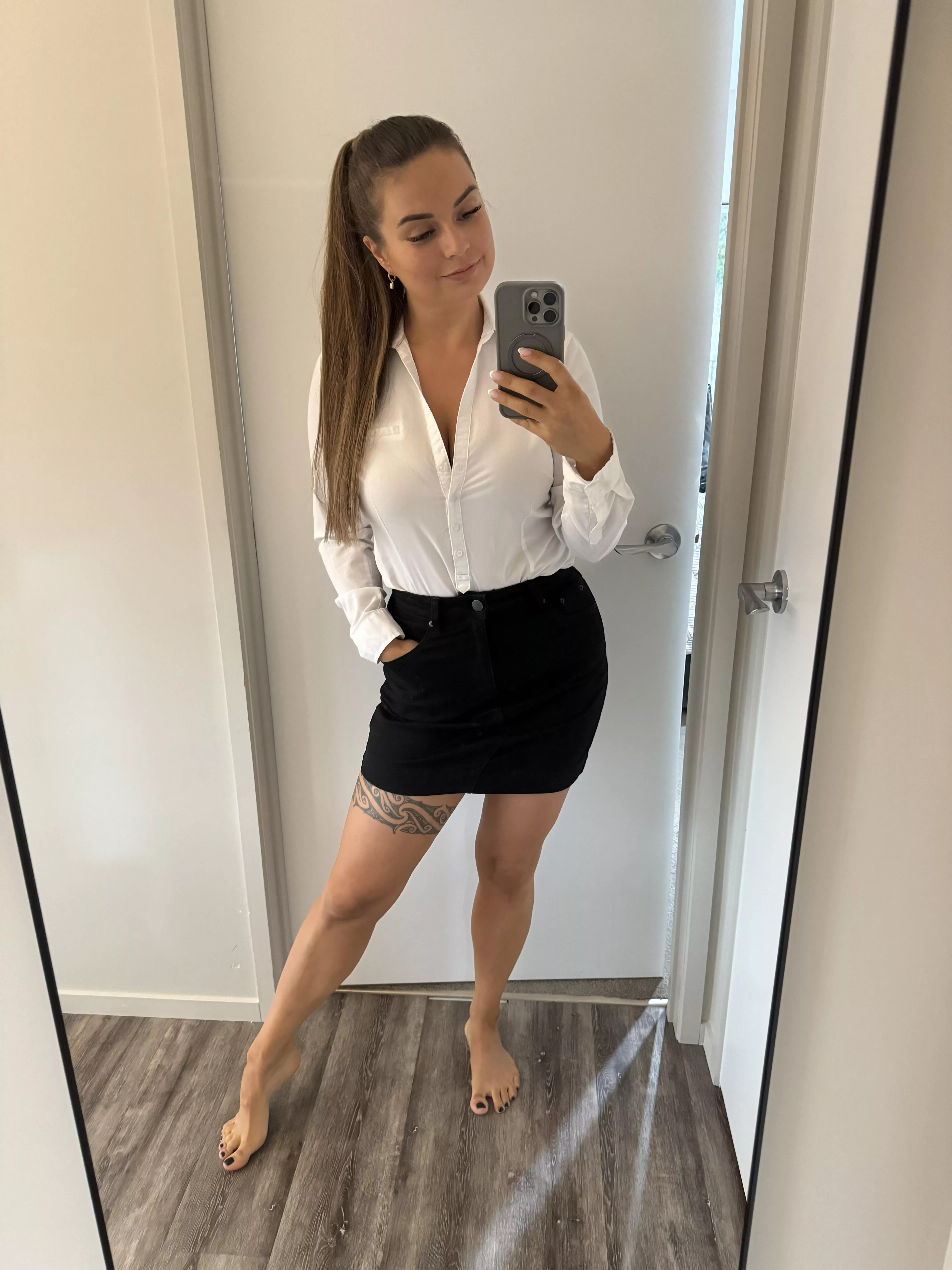 About to leave for work ☺️ posted by stacie-summers