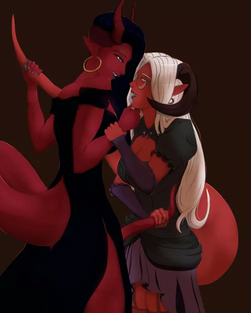 While TieflingMelissa is gorgeous, there are differences between us~ (GwendolynVrisala)  by GwendolynVrisala