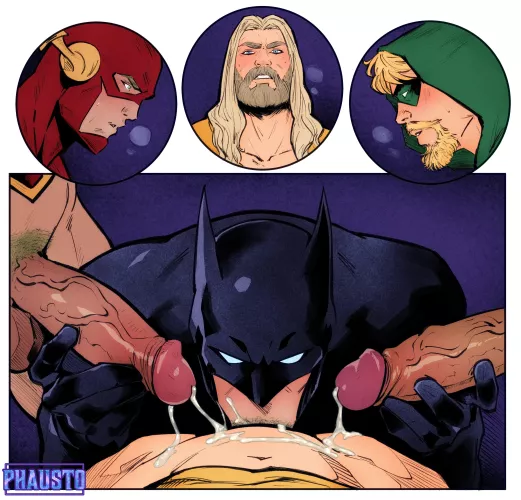 Batman's a throat goat (By PhaustoK)  by ElektraFrost