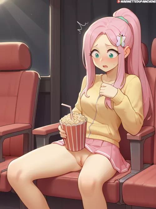 Fluttershy forgot her panties (AI) by Marin3tt3DuPainCheng
