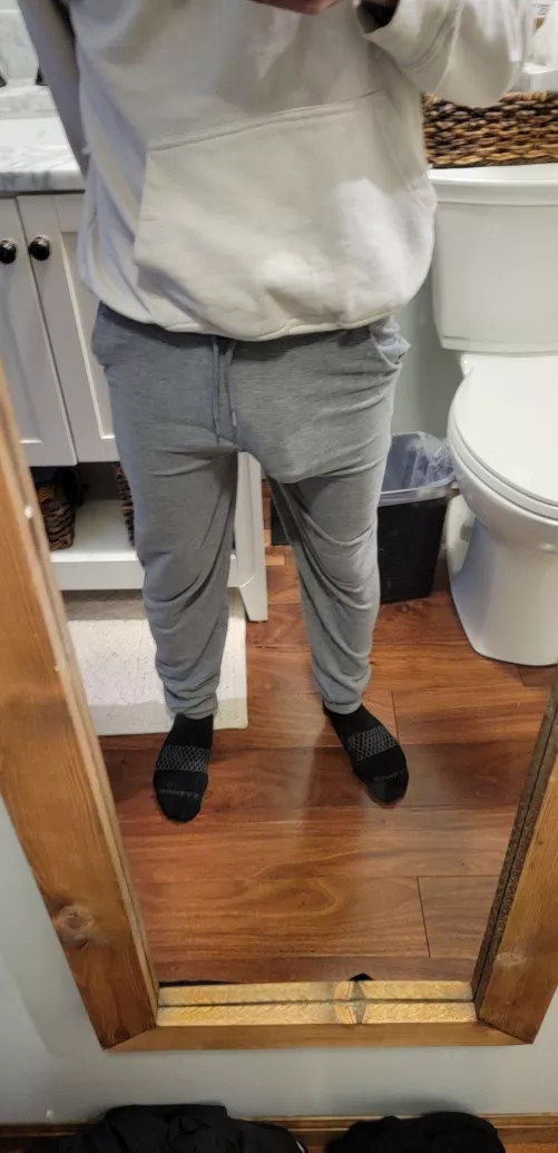 Gray sweats doing their thing  by Excellent_Horse4579