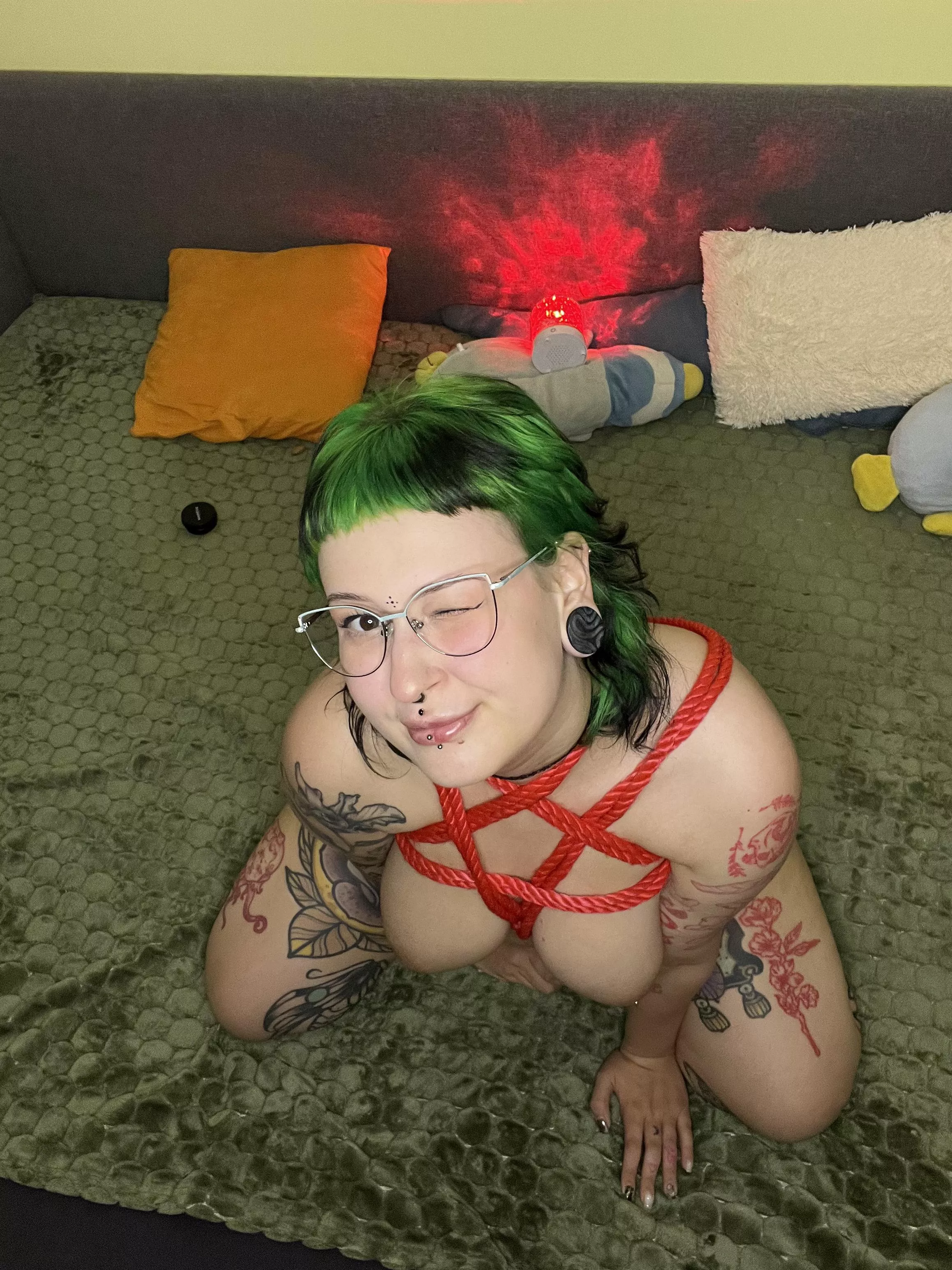 I think my boobs look great with red rope on them, don't you posted by EnigmaticDreamySiren