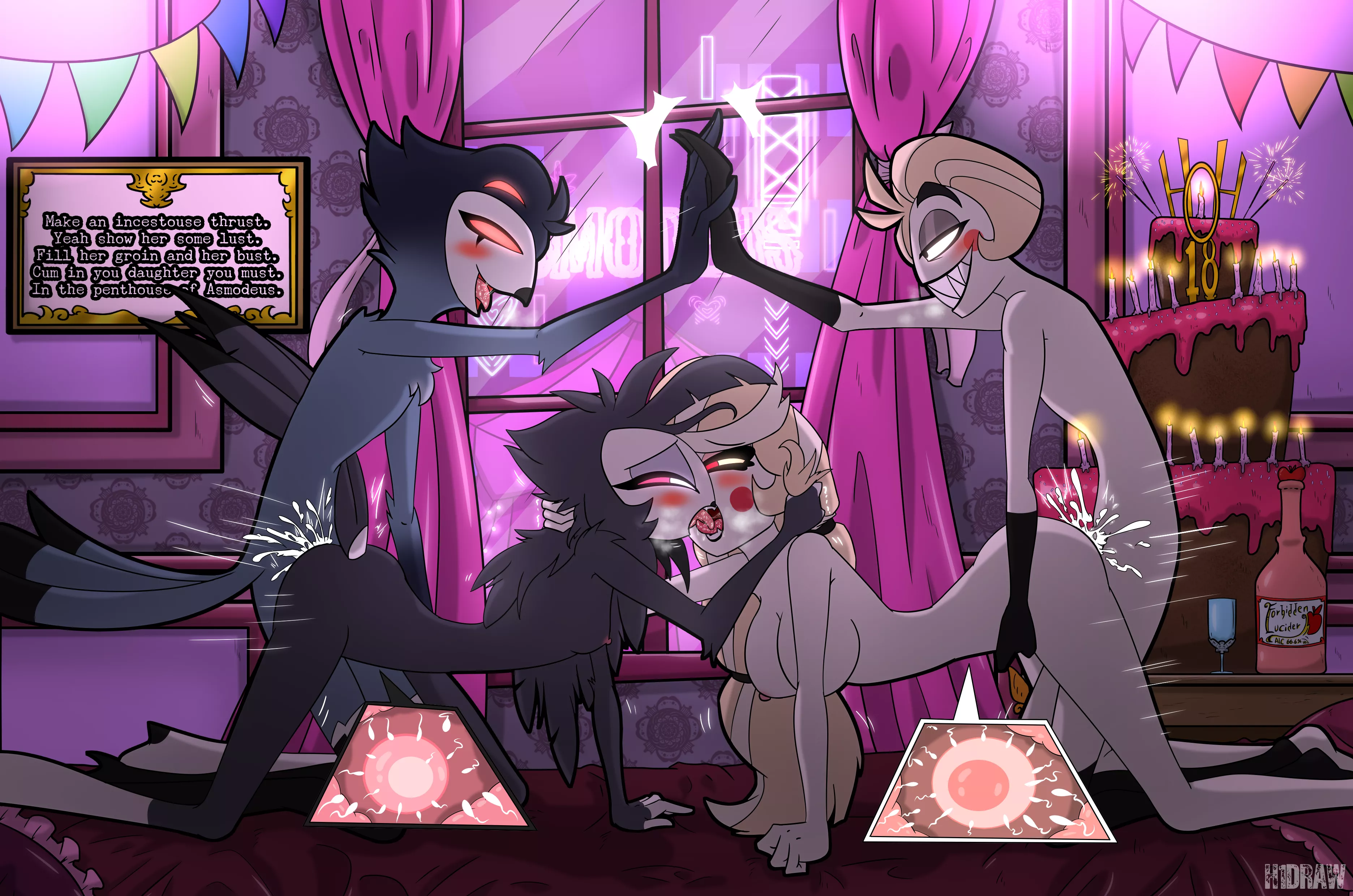 It's in the nature of demons to sin. What happens in Hell, stays in Hell. [Hotel Hazbin] (H1DRAW) posted by Happy_Salt_Miner