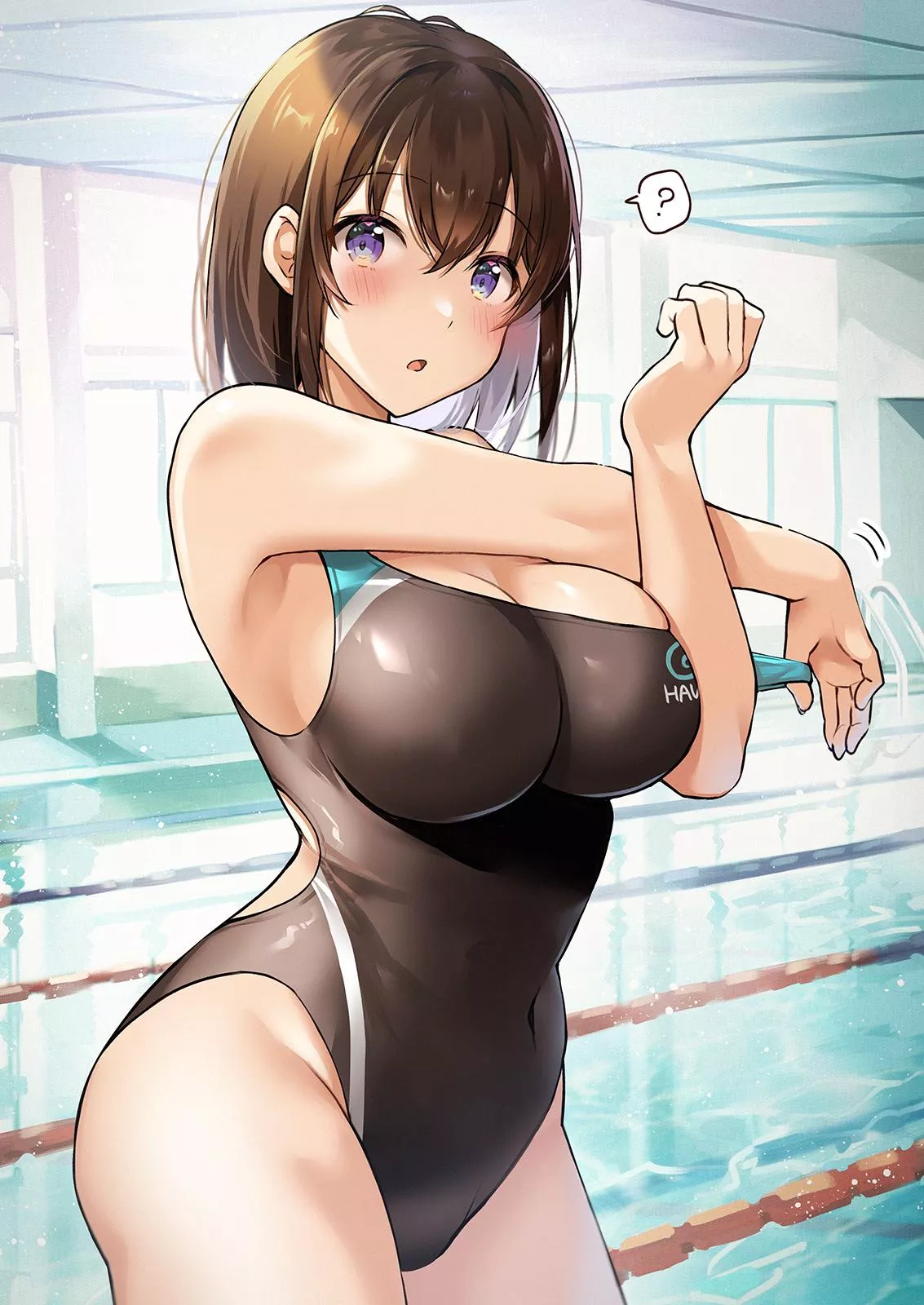 Stretching before a Swim  posted by CheetahSperm18