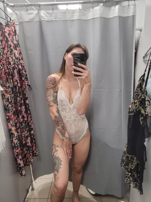 Such a delicate lace bodysuit by IndependentRich6963