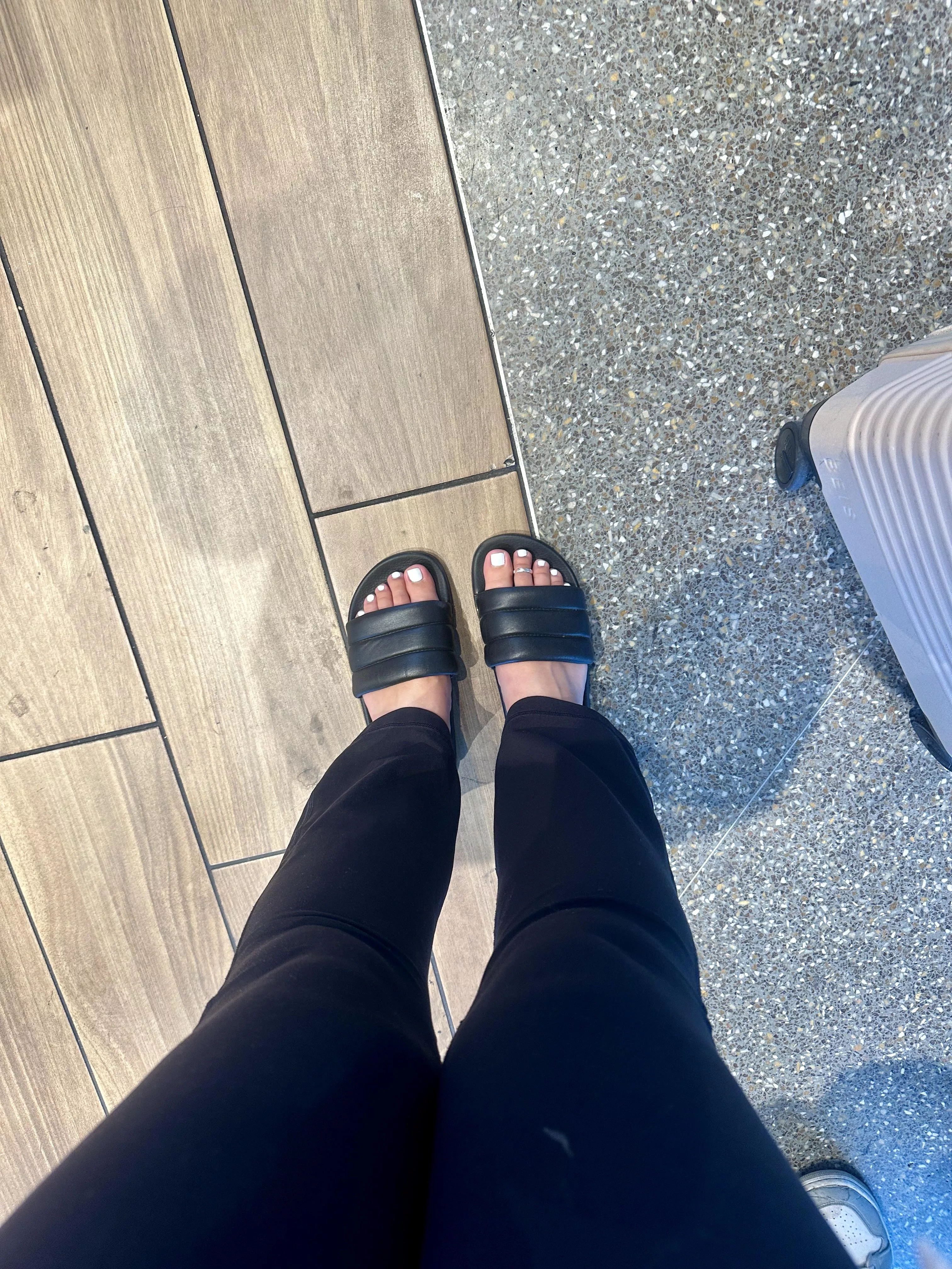 Would I catch you looking at my feet at the airport? posted by ellasophiaa
