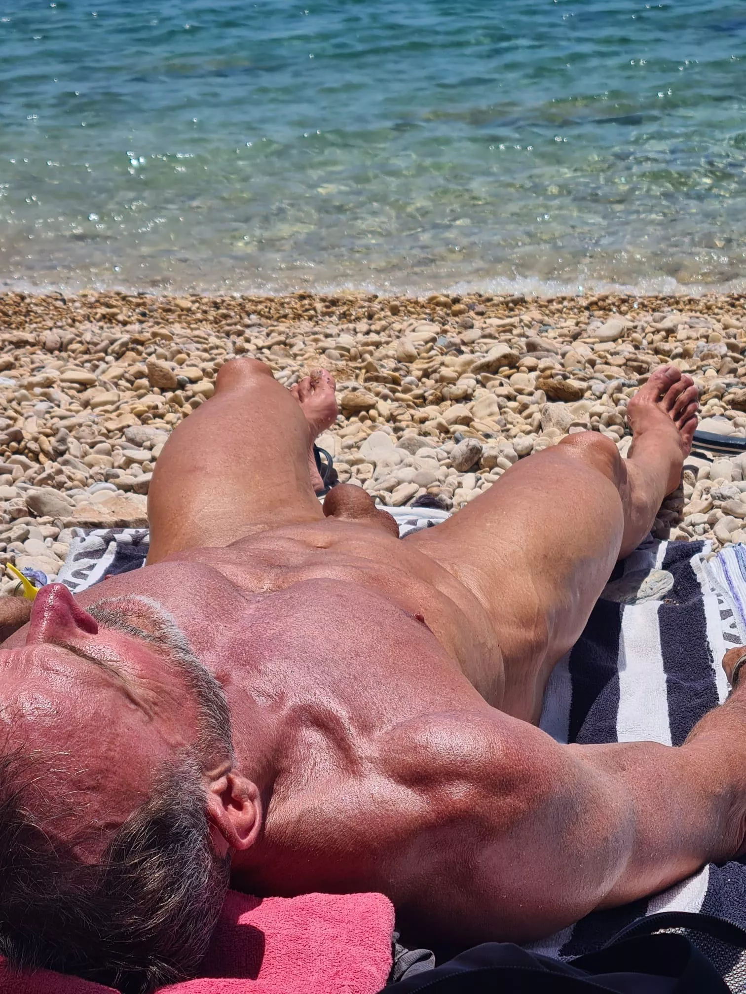 Asleep or dead, it was a hot day. Nude beaches are my thing, luckily I live near several  posted by Fresh-Replacement587