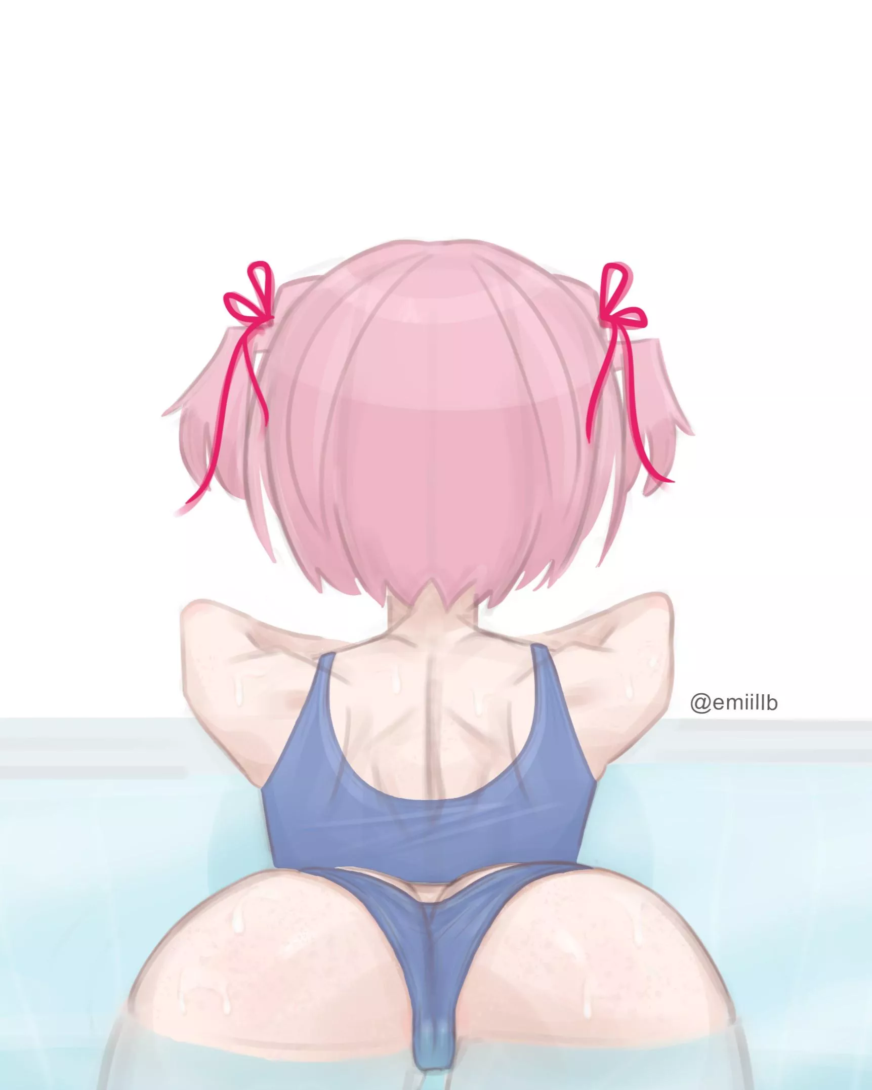 Natsuki doesn't mind the pool, especially in the summertime (＾་།＾) posted by Ok_Path_8969