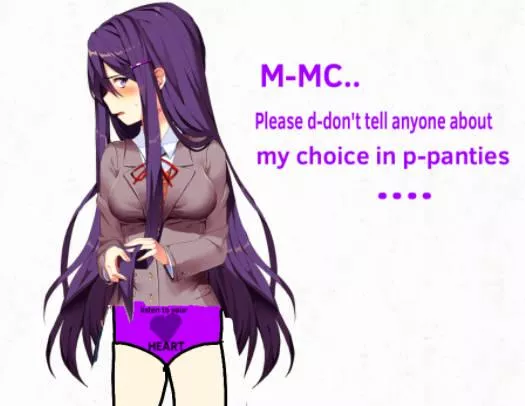 Nice panties, Yuri~ 😈 you won’t tell anyone about her choice in panties, will you? (By TheKisekaeMaker) posted by PhilosophyOk8107
