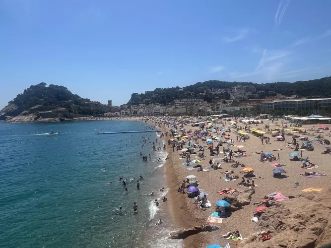 “ The Grand Beach” Tossa De Mar, Spain by TheProfessorO