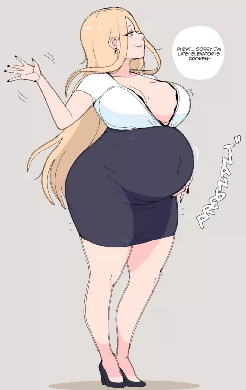 Overdue Office Girl by HeavyLancerthe8th