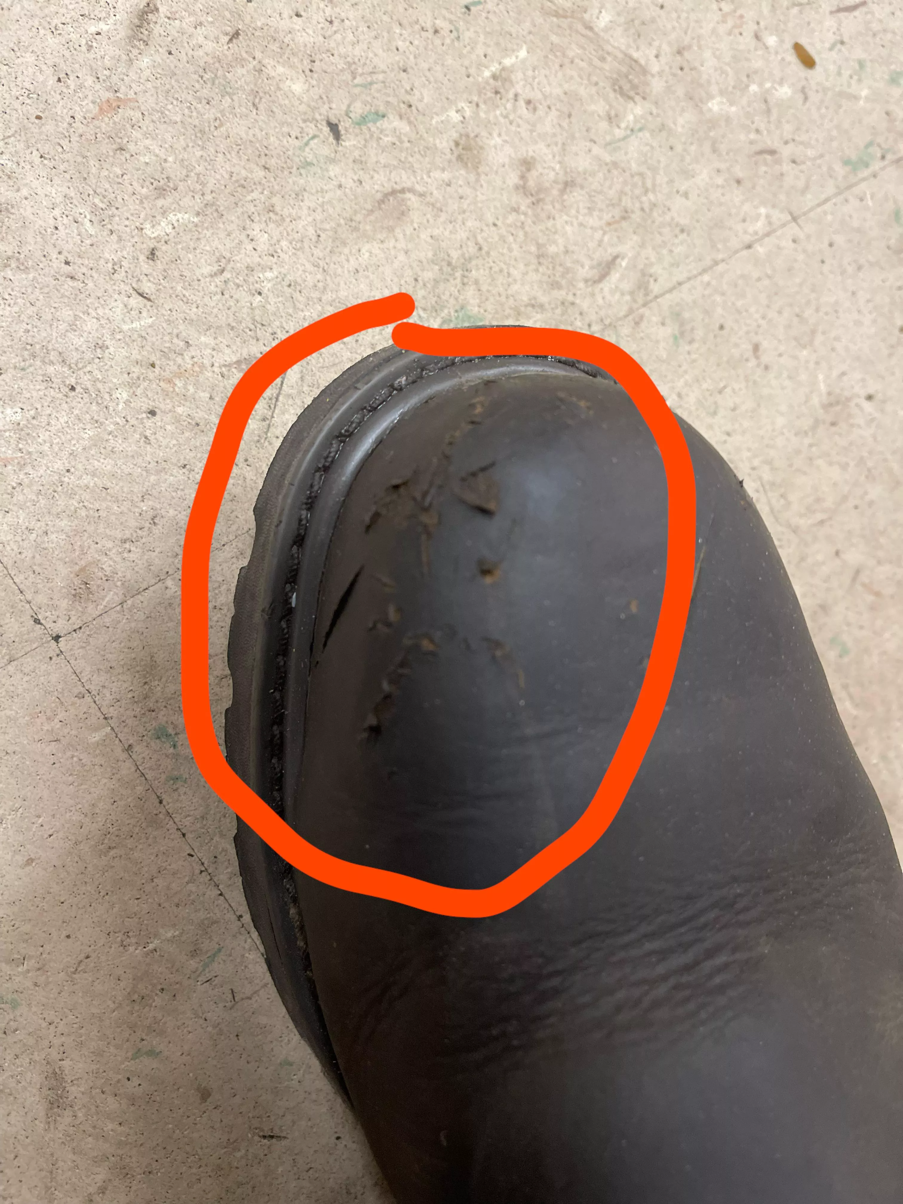 Torn up Steeltoes posted by MrDudeonReddit