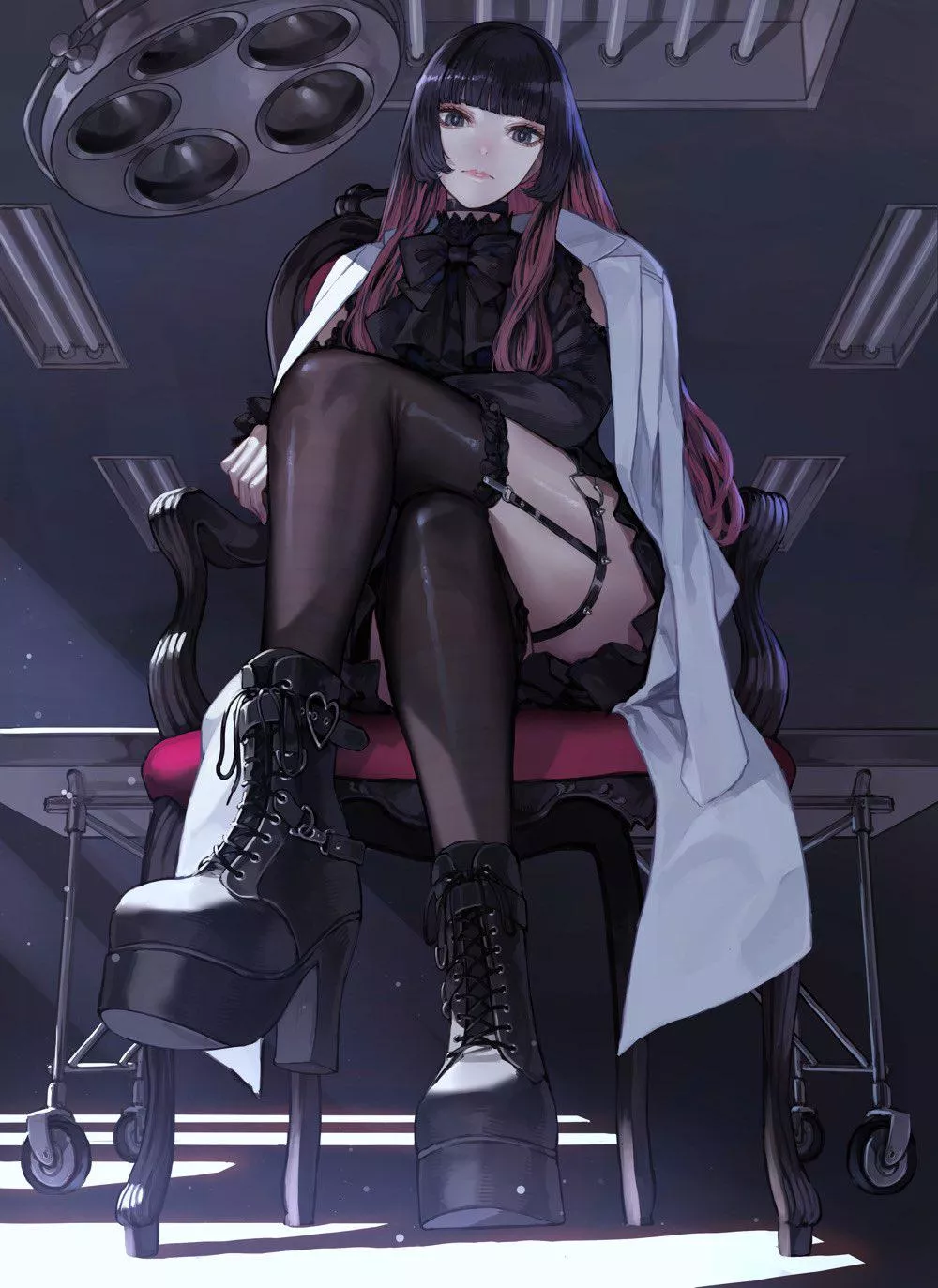 Goth Scientist [Artist's Original] posted by CheetahSperm18