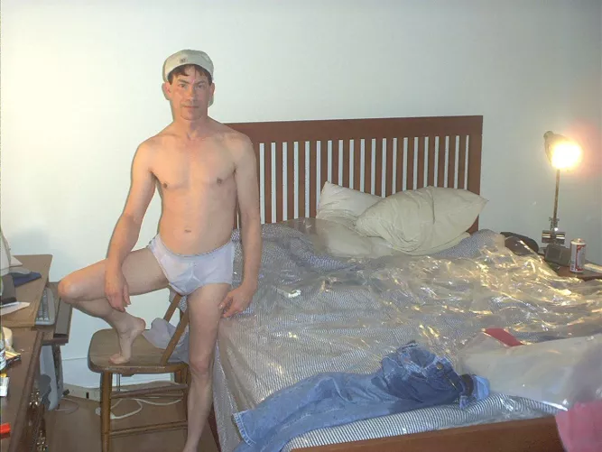 Me in my piss wet underpants by CicadaOk326