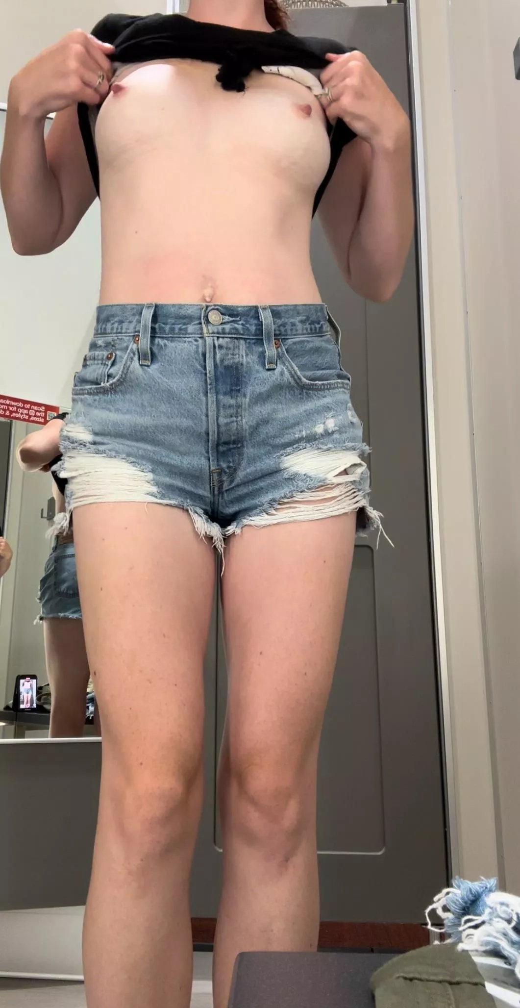 Always enjoy trying on clothes  posted by Cay_Bakes