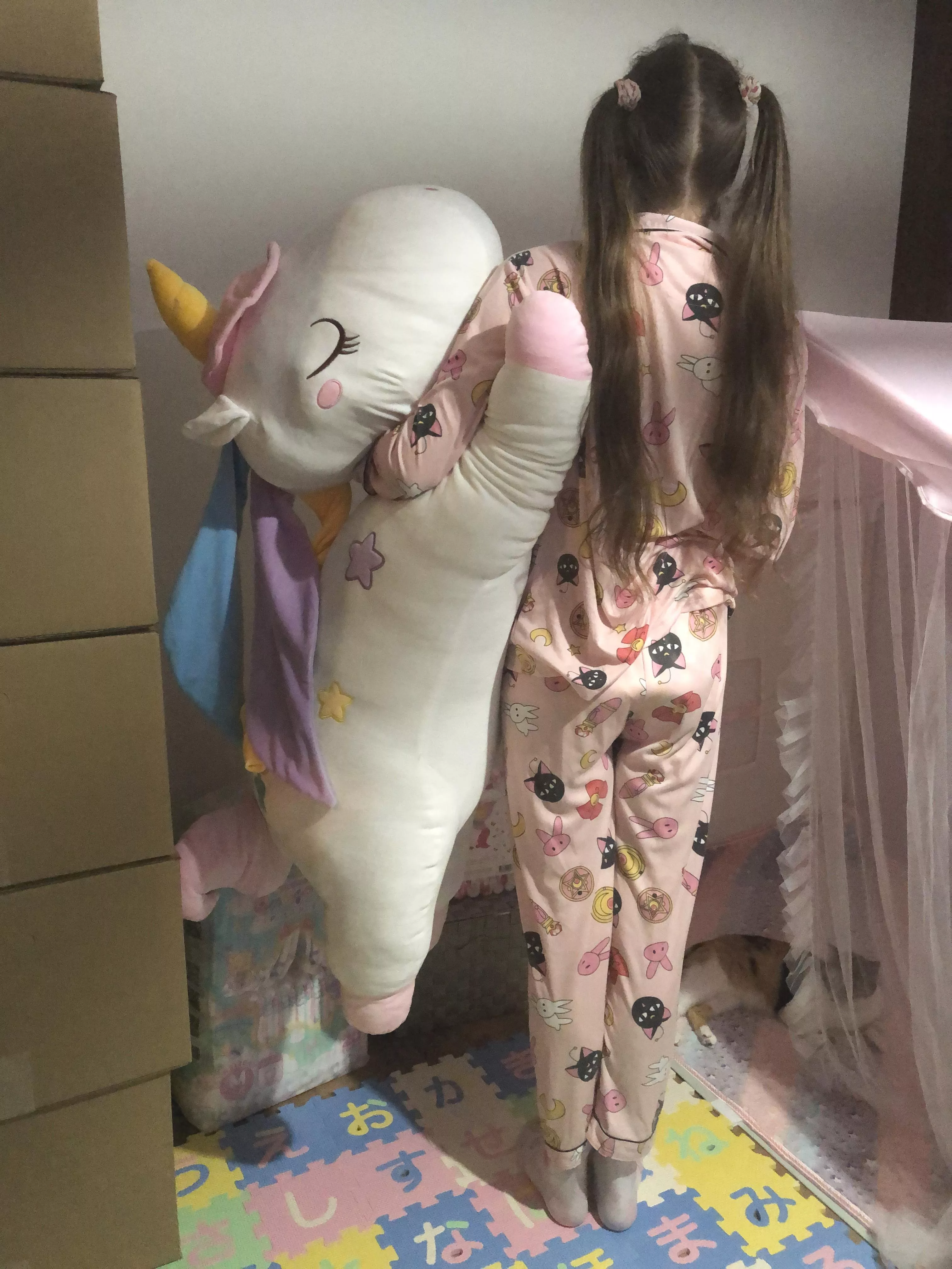 Everyone, look at my huge unicorn plush ! posted by MaidRara