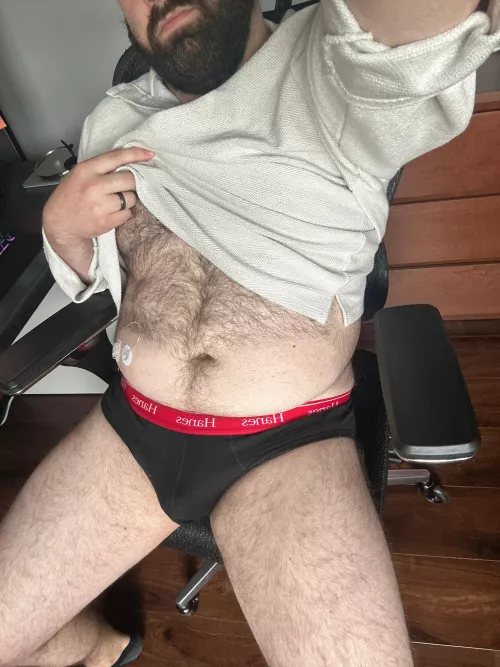 Hanes black briefs for a change ✌️ by CalvinButWithNoPants