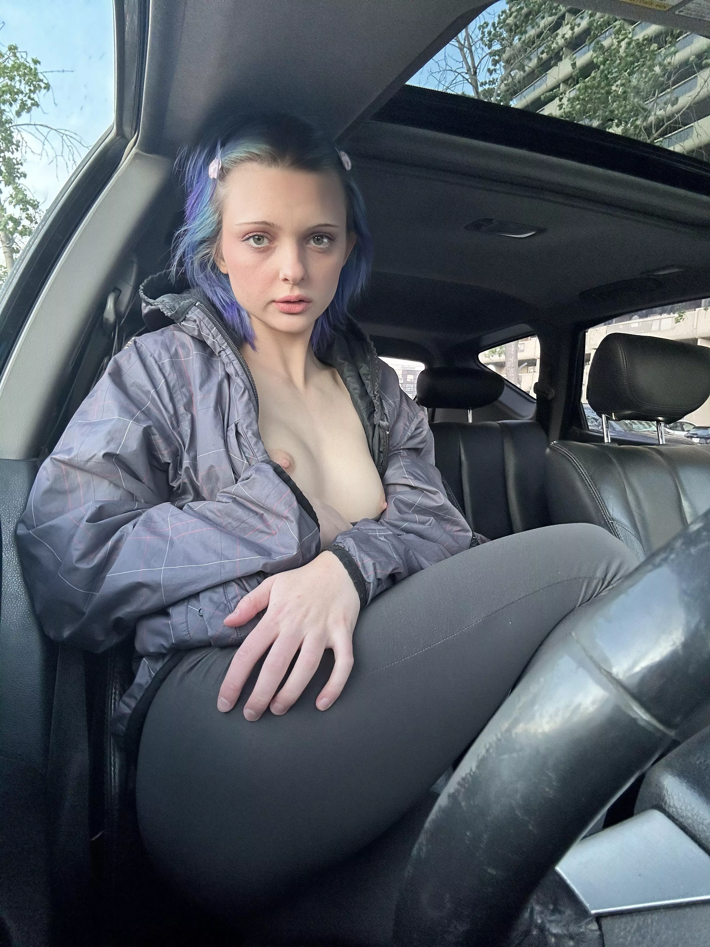 Sitting in the car, I decided to show my boobs posted by _Sonichka