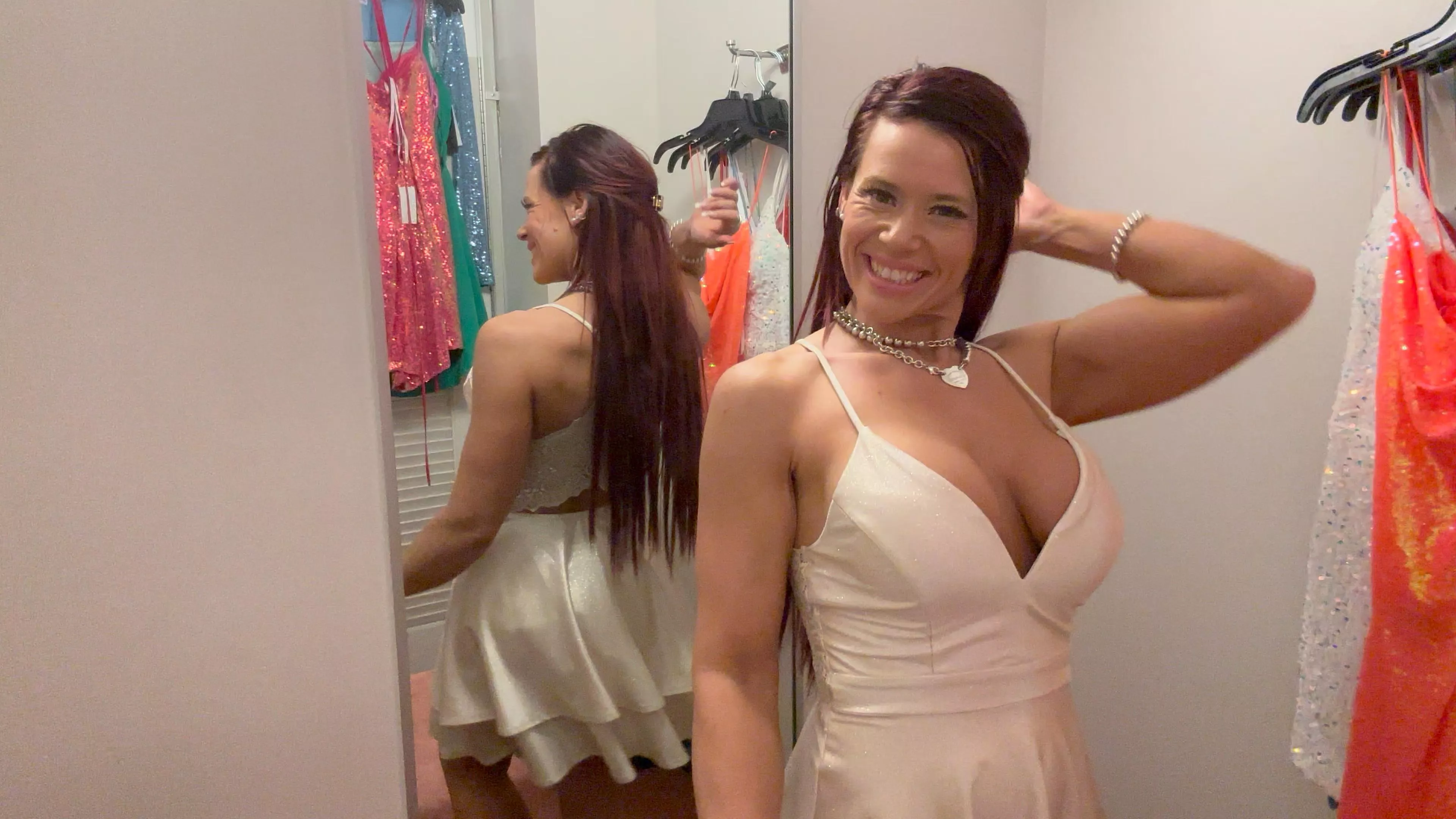 Love this classy Champaign colored Dress  posted by AmandaLynnOfficial1