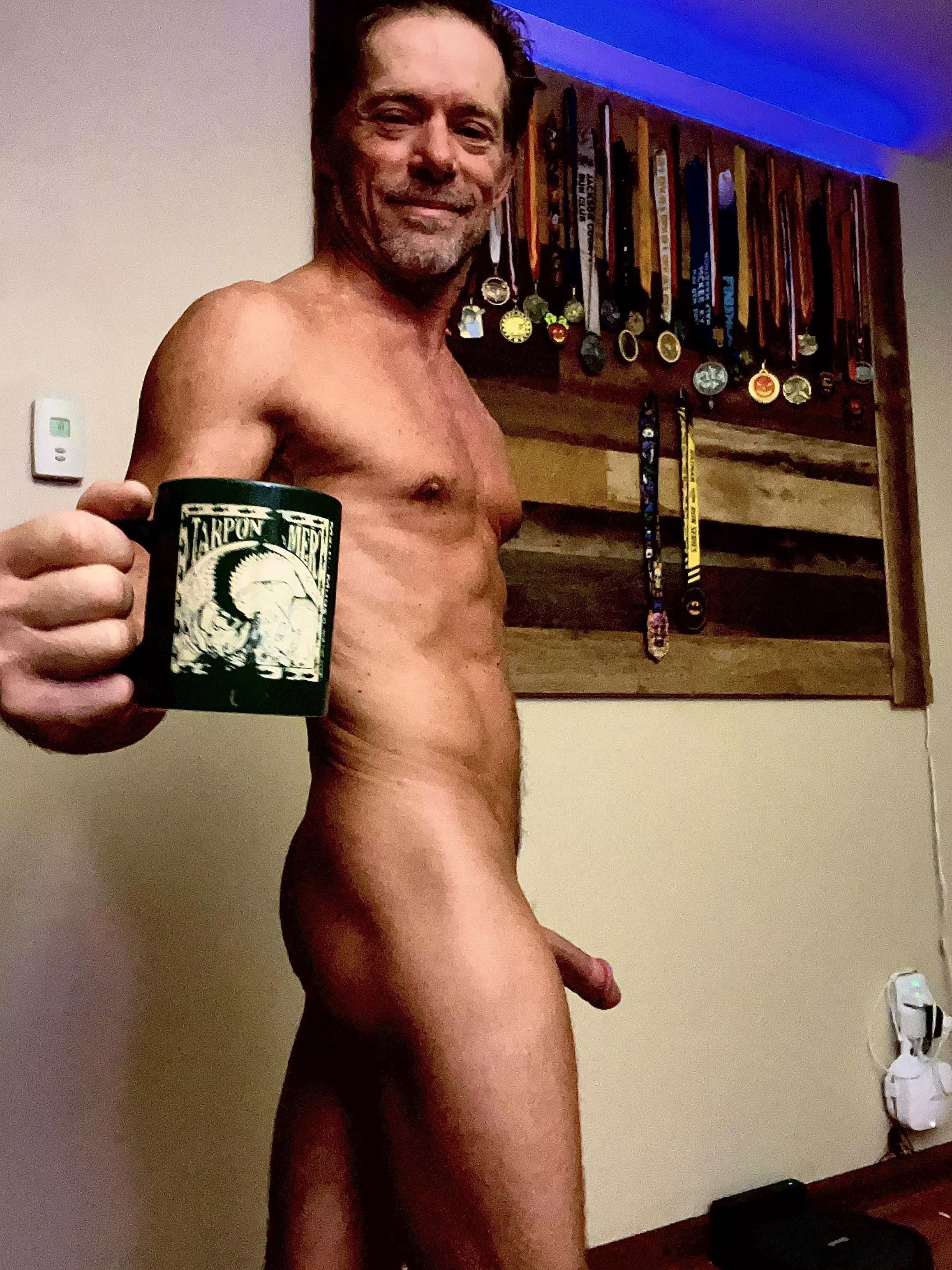 Hot coffee after a cold shower posted by Successful_Pace_8561