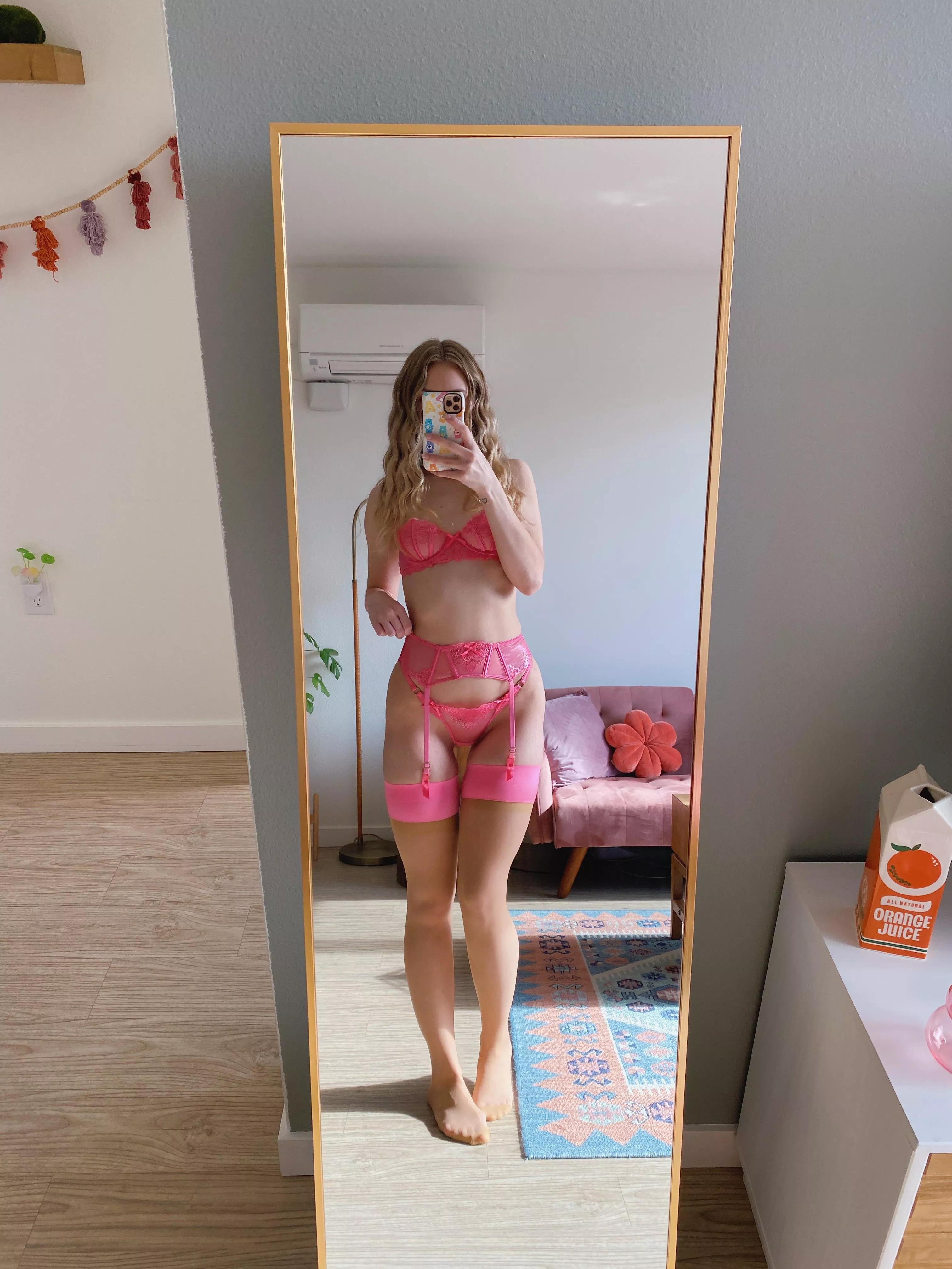 my sexiest hot pink lingerie 🩷 posted by flatlacroix2