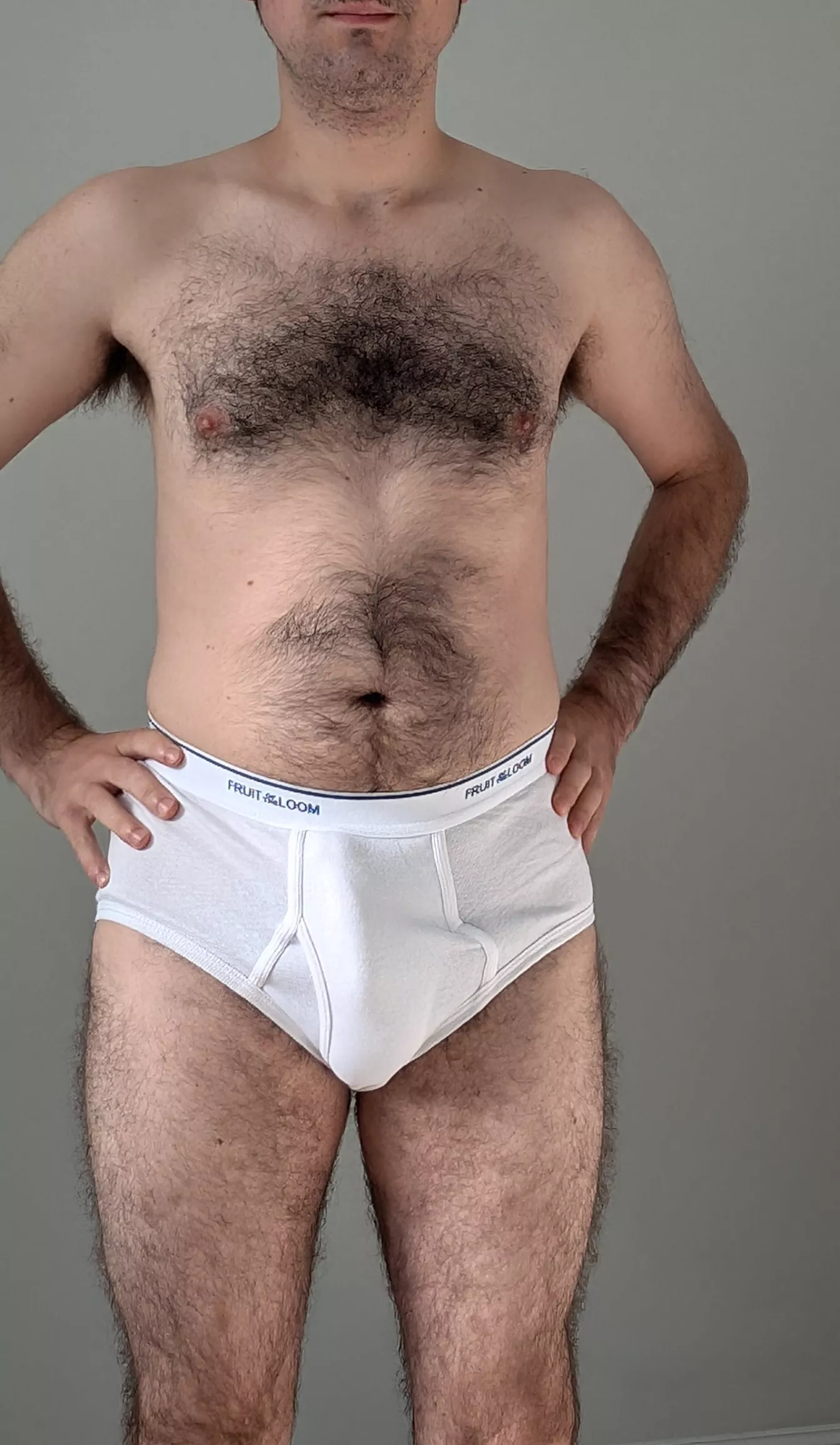 Showing off my bulge in my white briefs posted by Rod-Hard7