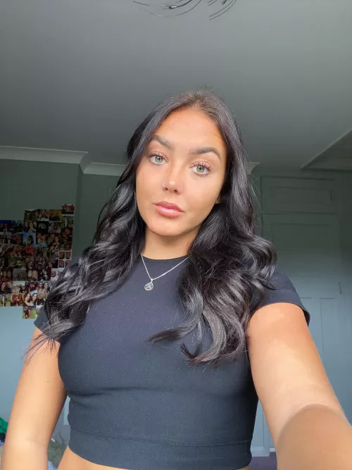 A black crop top feels sexy imo by Specific_Business862