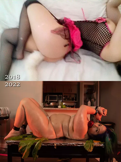 From a snack to a feast 🐷🍎 by CouchQueenie