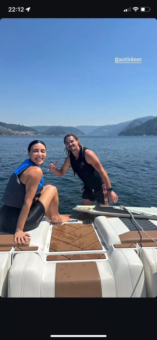 Lucky guy with Kim by Fluffy-Ad-5033