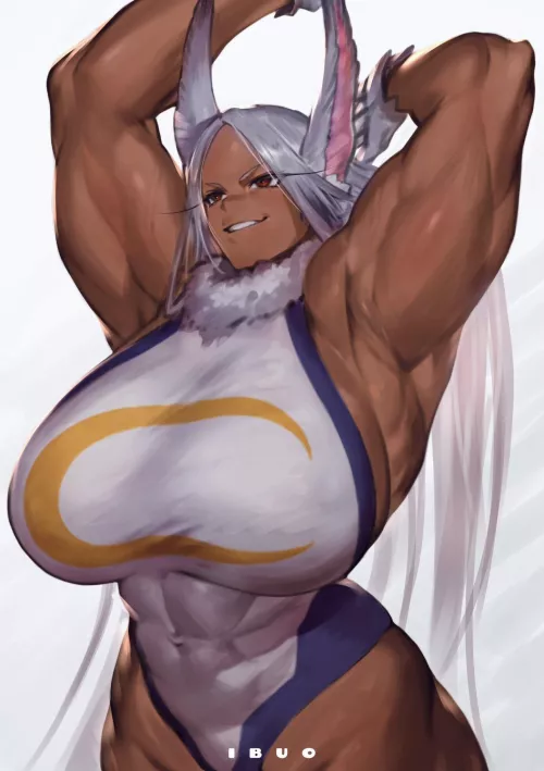 Muscled titty goddess Mirko (ibuo) [My Hero Academia] by MillionHypotheses