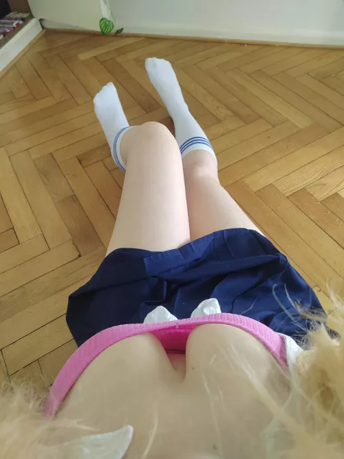 POV from a cute blonde with a wide neckline by SweetDoove