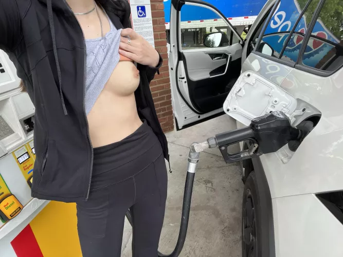 Pump your cock while I pump gas by Hot_Quote_2162