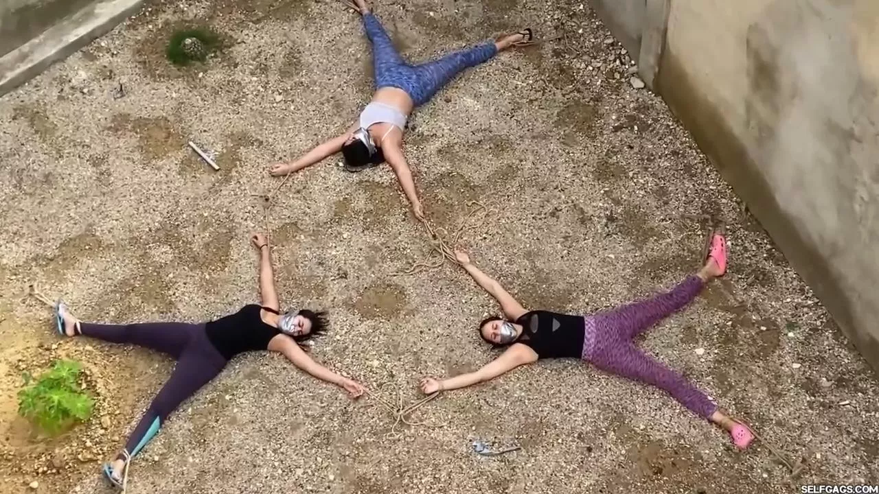 Sexy Housemates in Outdoor Bondage posted by Selfgags