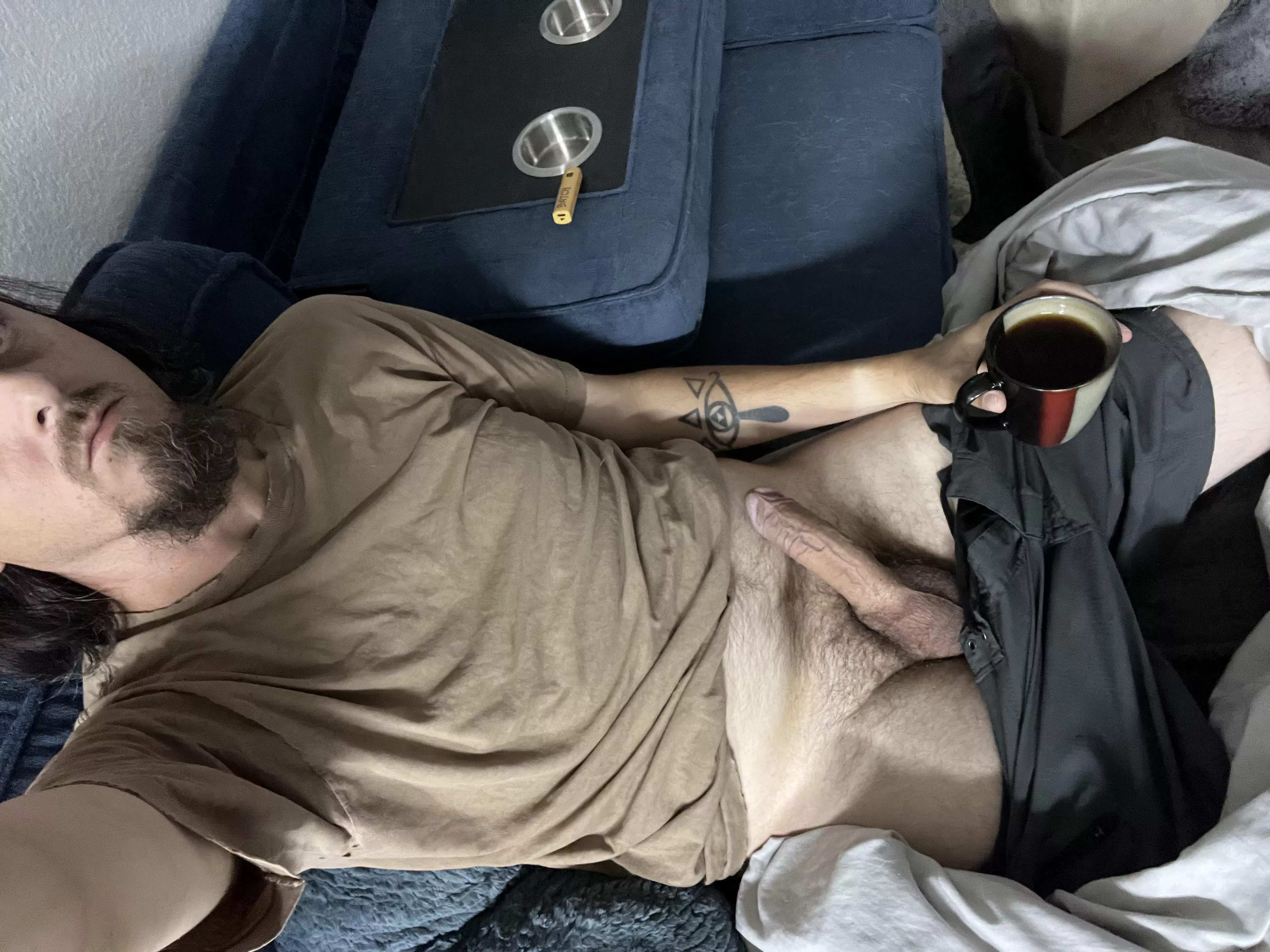 [m] starting the day stoned with coffee posted by torine23