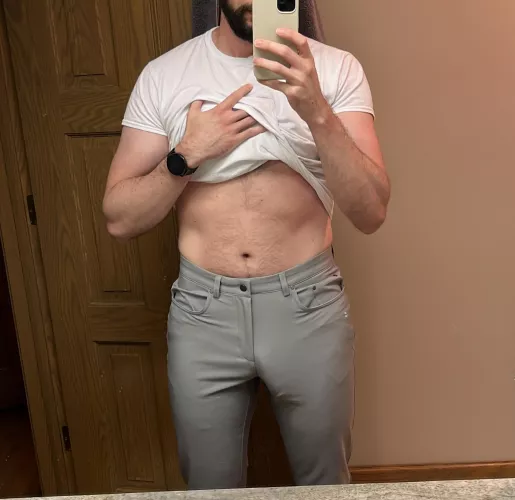 My partner insists I wear grey pants as often as possible  by thethickbrick