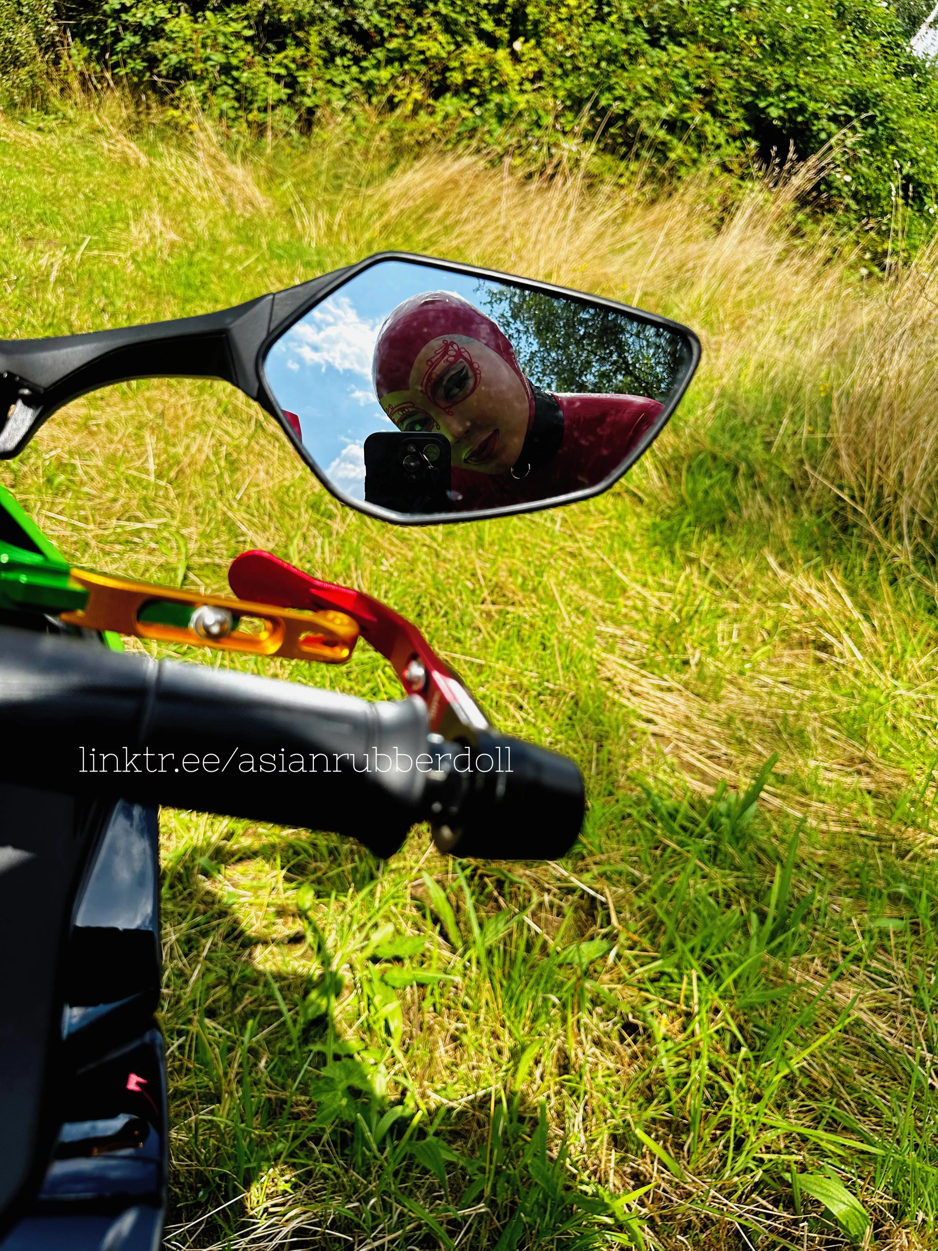 Today I was a passenger on a motorcycle again! 😍 posted by latex-desire