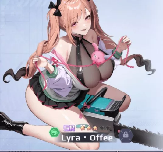 Yes, she has a chainsaw between her legs, in case you didn’t got it right the first time!  by Ok-Background-7311