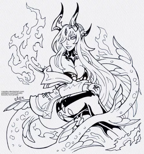 Eblana by Candra (Arknights) by Jaxx1992