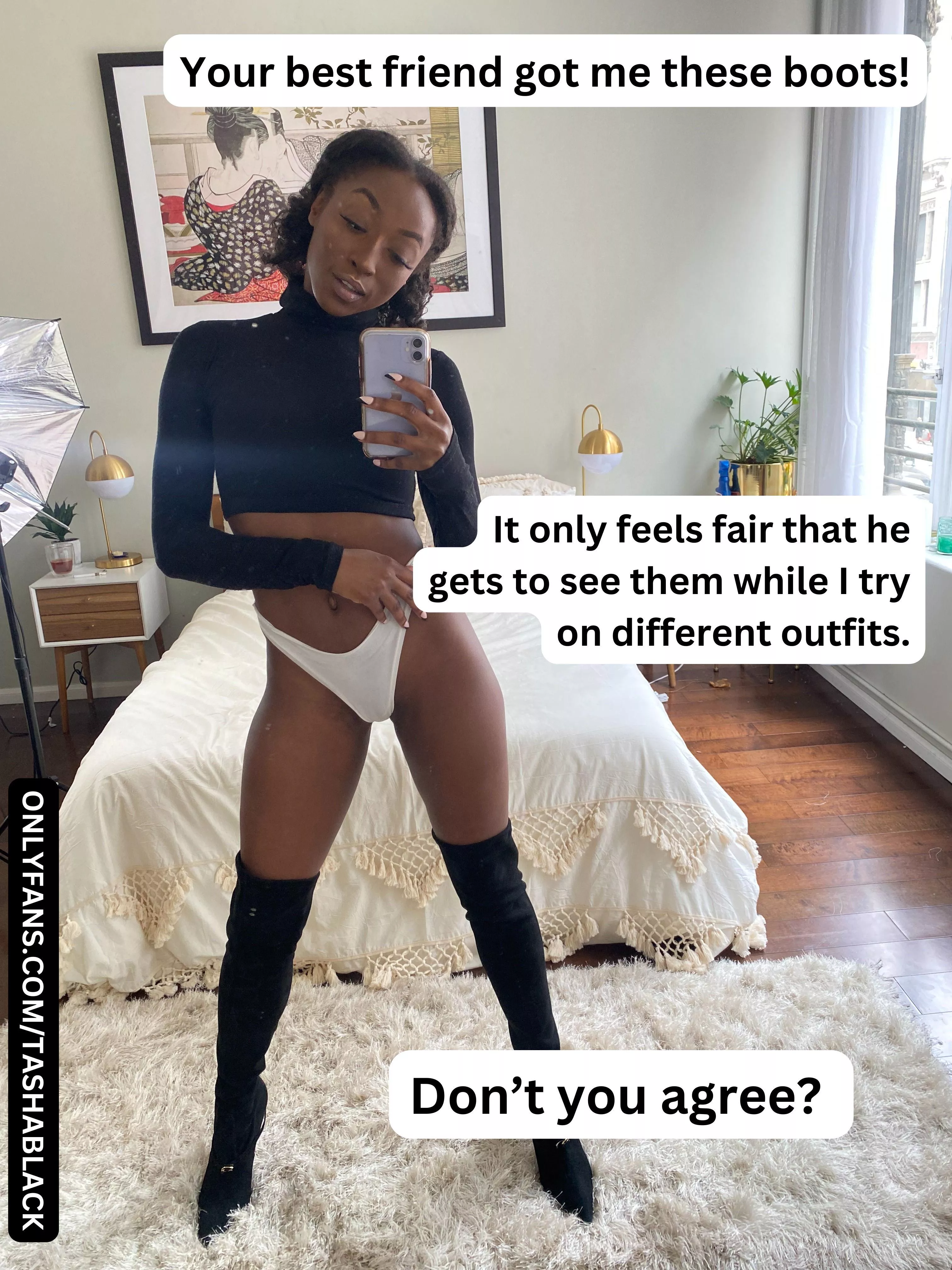 It only feels fair to show off for your best friend! posted by thetashablack