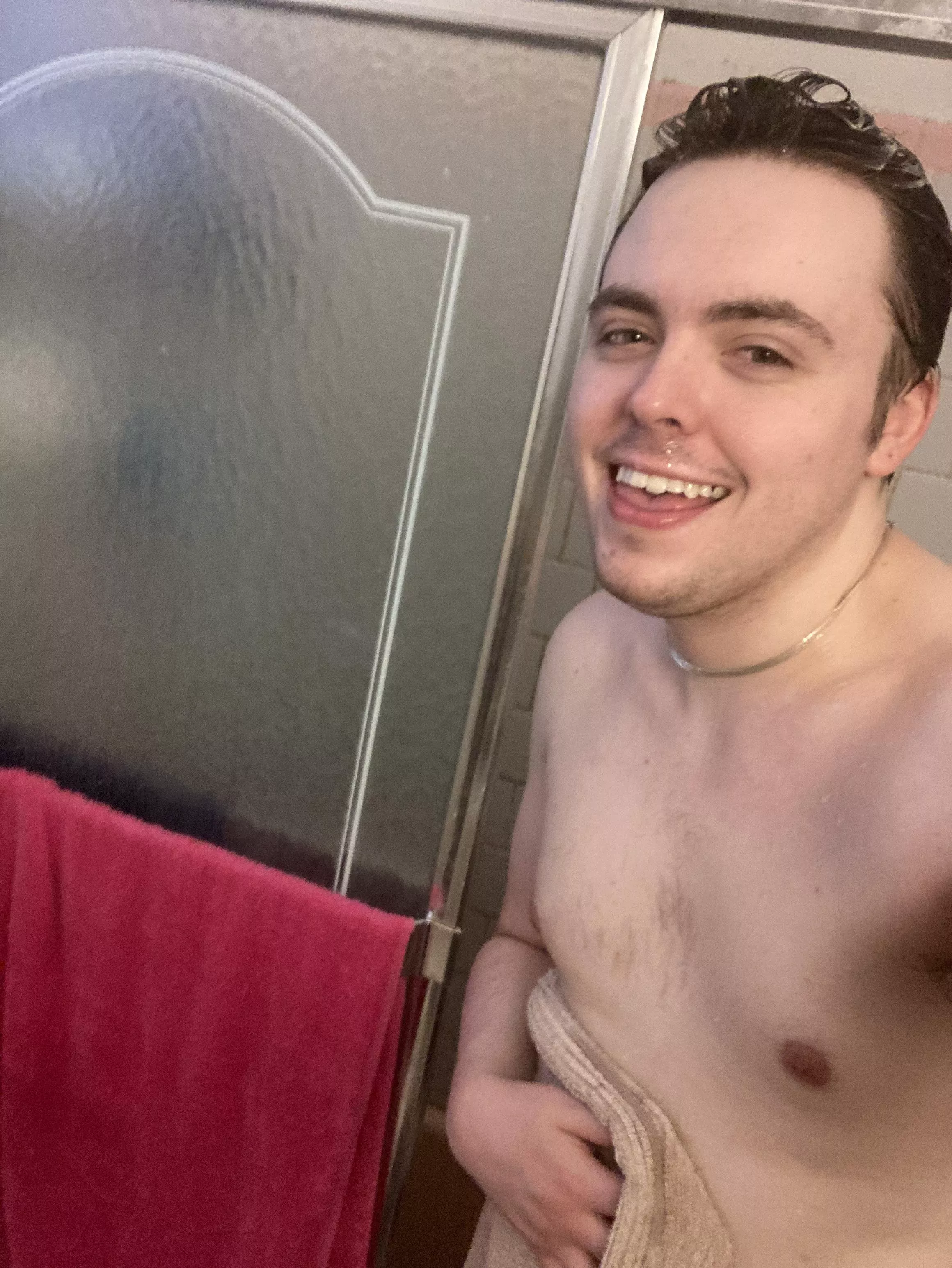 Just popped out the shower!! Let’s go play some video games 👾📀🎮 posted by softyserve69