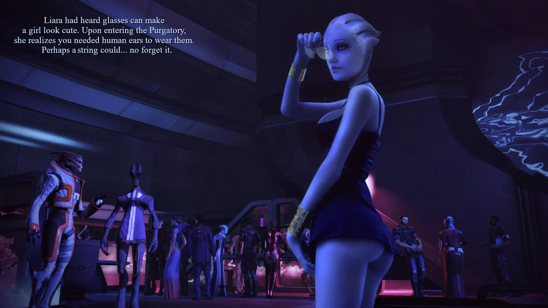 Liara vs glasses. (Rastifan) posted by Rastifan