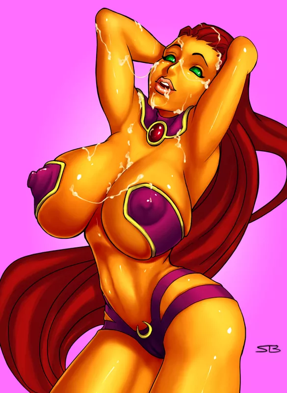 Starfire in bliss (Sketchy_Behaviour) posted by SiarX