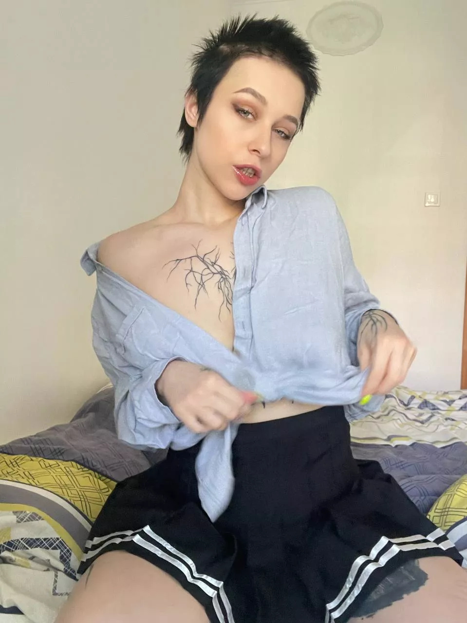 Think this looks sexy on my pale body? posted by ellaamorgann