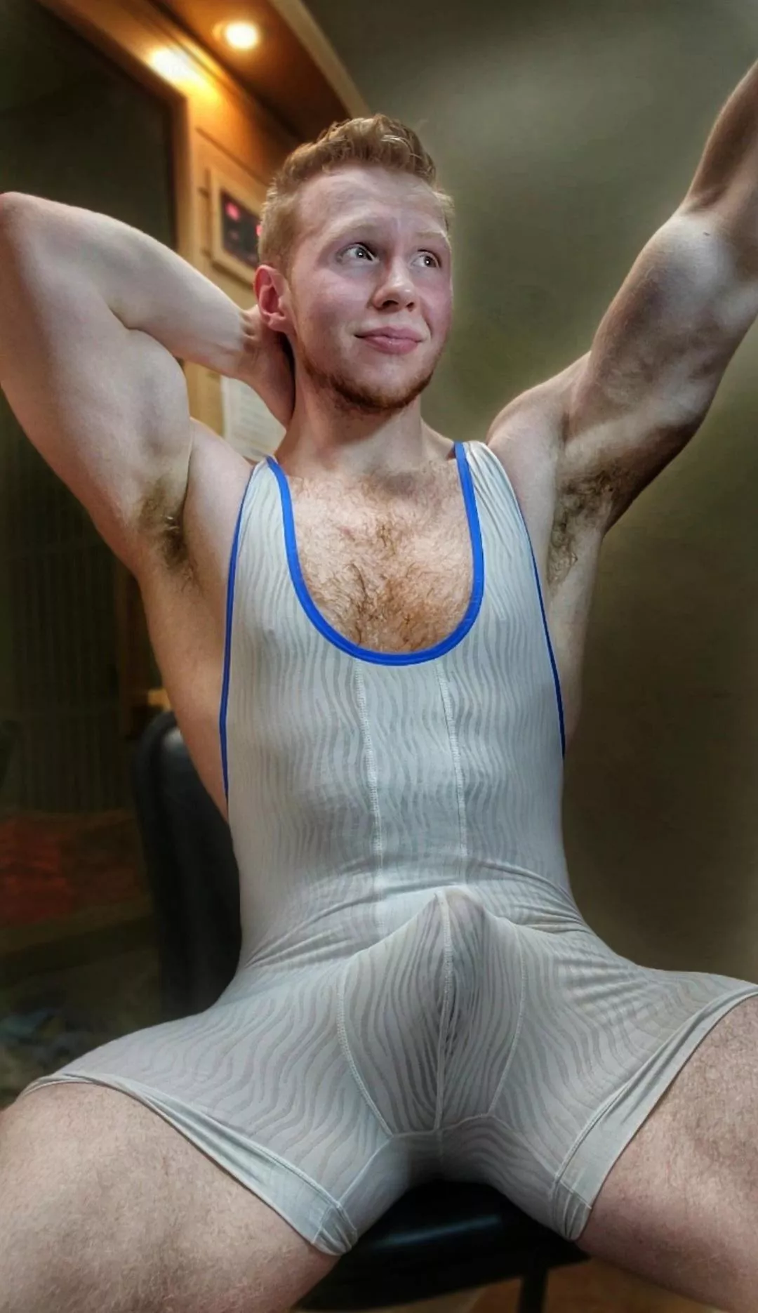 Wanna wrestle with me, I'm gonna try my hardest to pin you down and breed you though, still wanna try?  posted by gymbruhhhhh